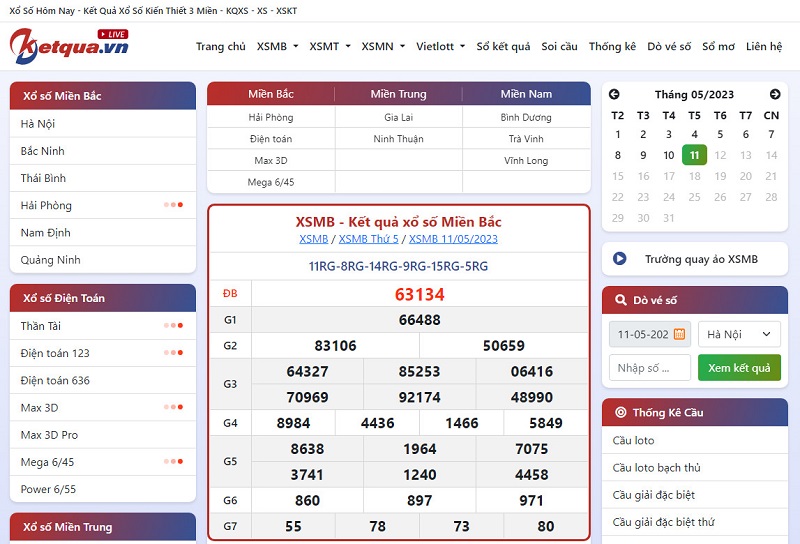 Trang web ketqua.vn chuyên cung cấp kết quả xổ số một cách nhanh nhất