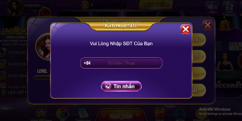 Đăng ký thành công tài khoản tại rồng bạch kim dành cho tân thủ