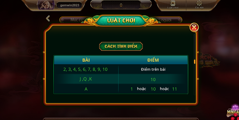 Mẹo chơi Xì dách hoàng gia Gemwin 