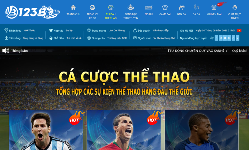 Giới thiệu về cá cược thể thao 123B