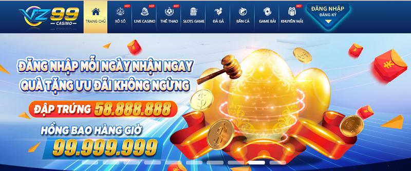 Chương trình khuyến mãi khi đăng nhập VZ99