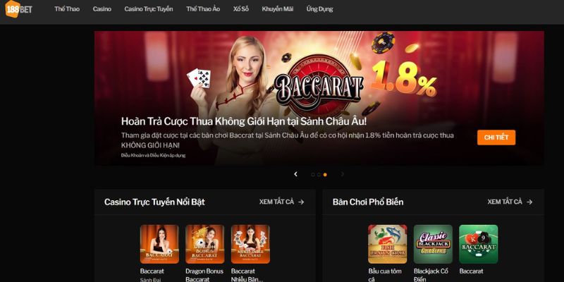 Đánh giá cơ bản về nhà cái 188bet