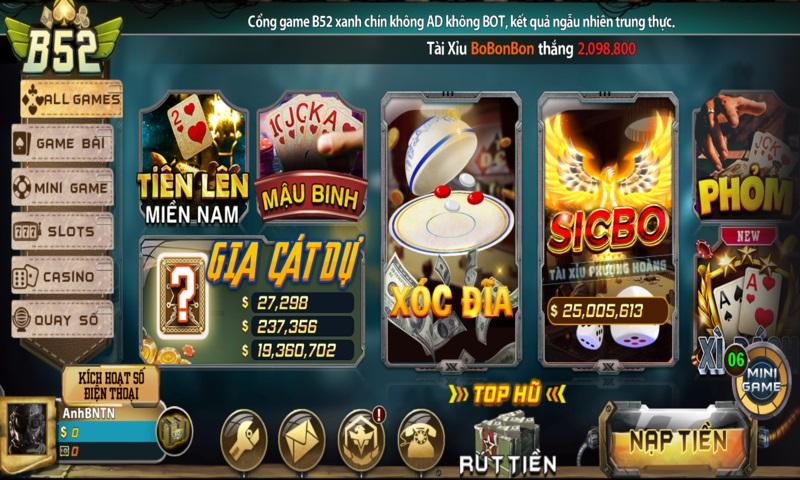 Review B52 đặc biệt nhấn mạnh thể loại game Poker cuốn hút