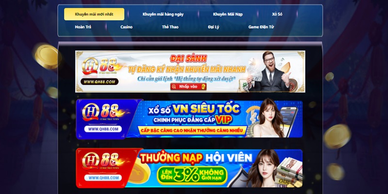 Vô số chương trình ưu đãi hot tại nhà cái