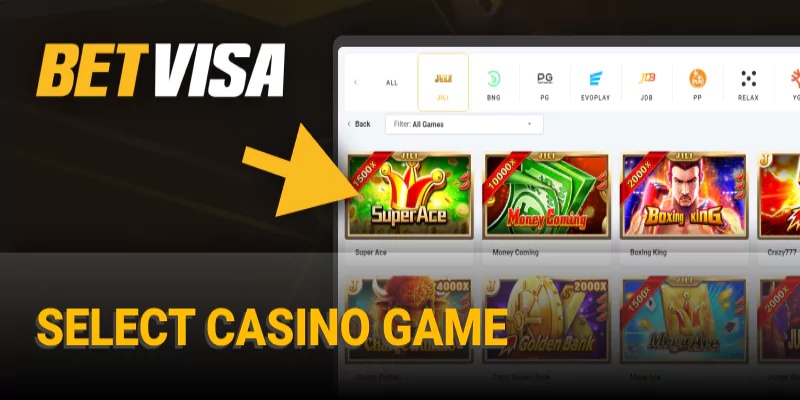Lựa chọn các tựa game siêu hot chỉ có tại Casino Betvisa