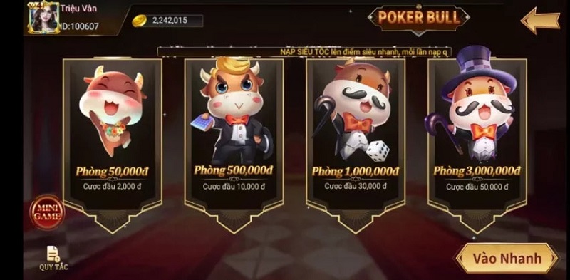 giới thiệu game bài poker bull
