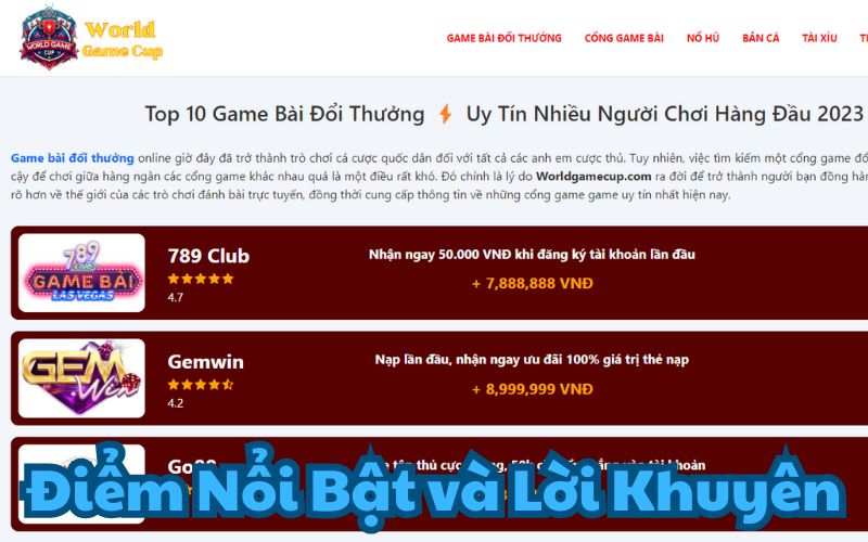 Truy cập WorldGameCup để nhận được những Giftcode ưu đãi tại những cổng game hàng đầu