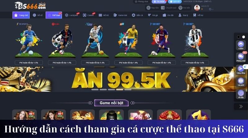 Cách chơi Cá cược thể thao tại S666 cho tân thủ