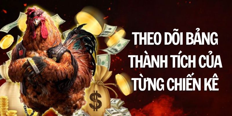 Theo dõi bảng thành tích của từng chiến kê