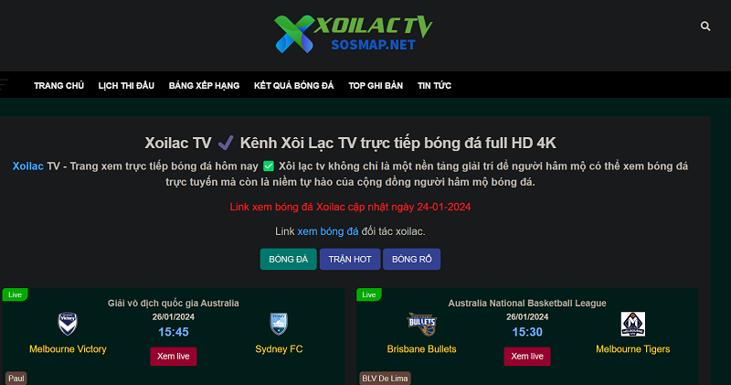 Xoilac TV - chất lượng trải nghiệm hàng đầu